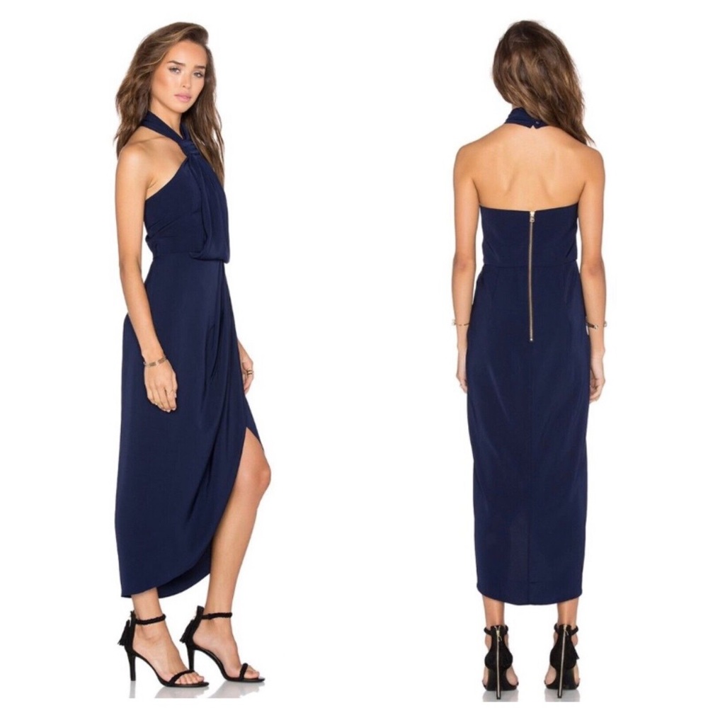 Shona Joy Core Knot Dress In Navy - NWT, Size 4